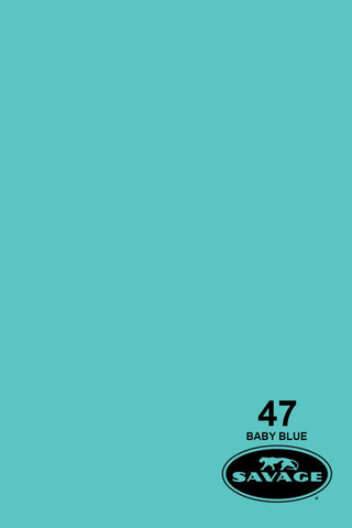 Savage Widetone Seamless Background Paper - #47 Baby Blue 107" x 12yd