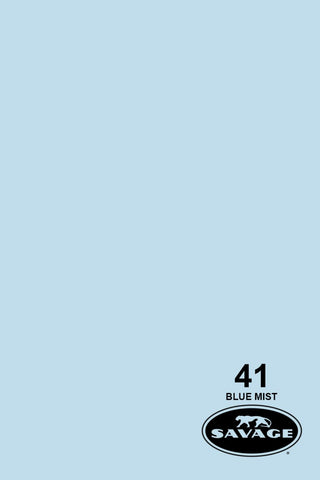 Savage Widetone Seamless Background Paper - #41 Blue Mist, 53" x 12yd