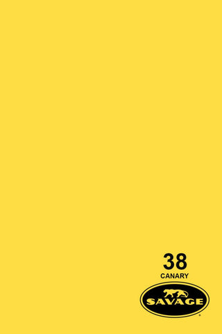 Savage Widetone Seamless Background Paper - #38 Canary, 107" x 12yd