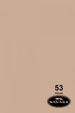 Savage Widetone Seamless Background Paper - #53 Pecan 53"x 12yd