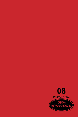 Savage Widetone Seamless Background Paper - #08 Primary Red, 107" x 12yd