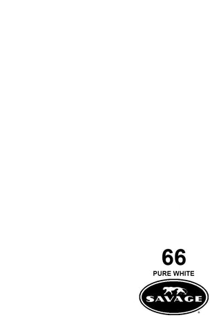 Savage Widetone Seamless Background Paper - #66 Pure White, 53" x 12yd