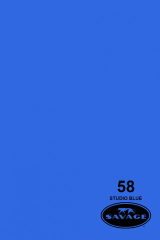Savage Widetone Seamless Background Paper - #58 Studio Blue, 107" x 12yd