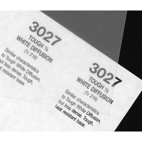 Rosco Cinegel #3027 Filter - 1/2 Tough White Diffusion - 20x24" Sheet