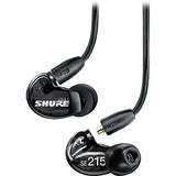 Shure SE215 Sound-Isolating In-Ear Stereo Earphones (Black)