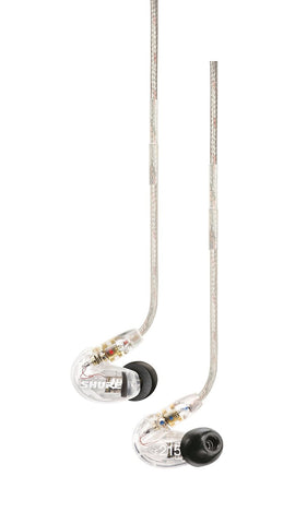 Shure SE215 Sound-Isolating In-Ear Stereo Earphones (Clear)