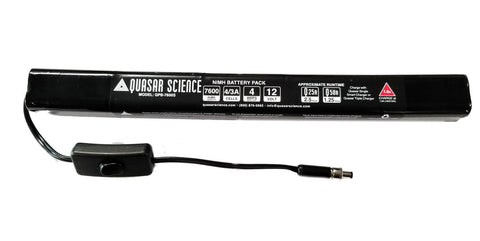 Quasar Science Battery Pack Stick - 12 Volt -7400mAh with Switch for RGBW