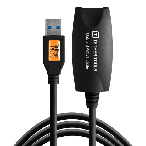 TetherPro USB 3.0 Active Extension, 16', Black