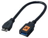 TetherPro USB 3.0 OTG 6" Adapter Micro B Male to Type A Female adapter