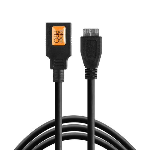 TetherPro USB 3.0 OTG 6" Adapter Micro B Male to Type A Female adapter