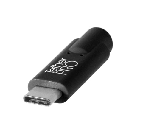 Tether Tools USB-C to 3.0 Micro-B Right Angle, 15' (4.6m) BLK