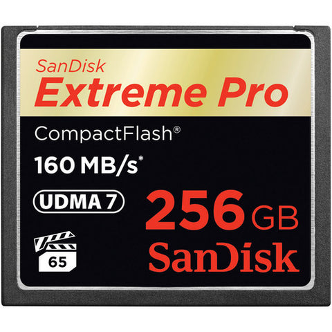 SanDisk 256GB 1000x 1067x Extreme Pro CompactFlash CF Memory Card (160