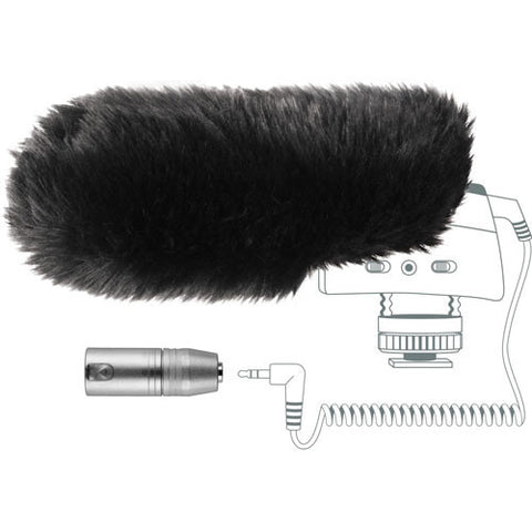 Sennheiser MZW400 Wind-muff and XLR Adapter Kit for the MKE400 - 7992