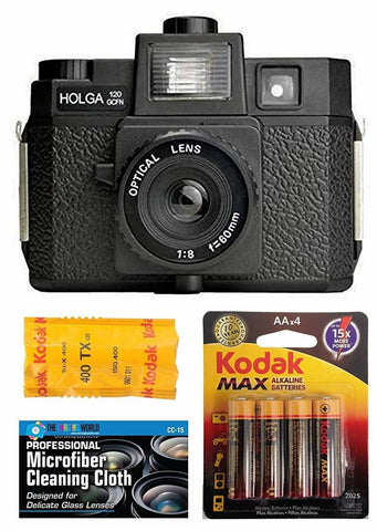 Holga 120GCFN Medium Format Film Camera with Built-In Flash + KODAK TX 120 Film