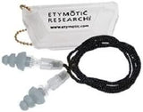 Etymotic Research ER20 High-Fidelity Earplugs (Concerts, Musicians, Airplanes, Motorcycles, Sensitivity and Universal Hearing Protection) - Standard, Clear Stem w/ Frost Tip