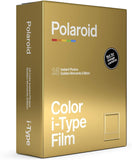 Polaroid Now Black I-Type Instant Camera - Golden Gift Box Camera + Film Bundle (6151)