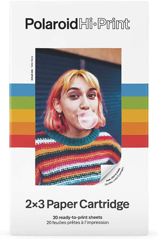 Polaroid Hi-Print Paper - 2x3 Paper Cartridge (20 Sheets) Dye-Sub Cartridge
