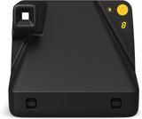 Polaroid Now 2nd Generation I-Type Instant Camera + Golden Moments Film Bundle - Now Black Camera + 16 Gold Color Photos (6288)