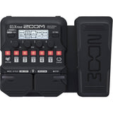 Zoom G1X Four Guitar Effects Processor with Built-In Expression Pedal with Cable Management and Batteries Bundle