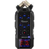 Zoom H6essential (2024 Model, Essential Series) with 32-Bit Float, 6-Track Recorder, Stereo Microphones, 4 XLR/TRS Inputs, for Musicians, Podcasters, & Filmmakers with 64GB Card, Batteries + Bundle