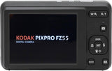 Kodak PIXPRO FZ55 Blue 16MP Digital Camera 5X Optical Zoom 28mm Wide Angle 1080P Full HD Video 2.7" LCD Camera + 64GB Card and Reader + Case + Memory Wallet + Tripod + Cleaning Bundle