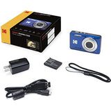 KODAK PIXPRO Friendly Zoom FZ55-BL 16MP Digital Camera with 5X Optical Zoom 28mm Wide Angle and 2.7" LCD Screen