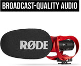 Rode VideoMic GO II-H On-Camera Shotgun Microphone and Deluxe Windshield Wind Cover Kit