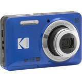 KODAK PIXPRO Friendly Zoom FZ55-BL 16MP Digital Camera with 5X Optical Zoom 28mm Wide Angle and 2.7" LCD Screen