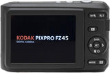 Kodak PIXPRO FZ45 16MP Digital Camera 4X Optical Zoom 27mm Wide Angle 1080P Full HD Video 2.7" LCD Camera (Black) + 64GB Card and Reader + Case + Memory Wallet + Tripod + Cleaning Bundle