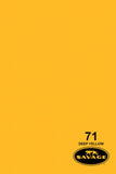 Savage Widetone Seamless Background Paper - #71 Deep Yellow, 107" x 12yd