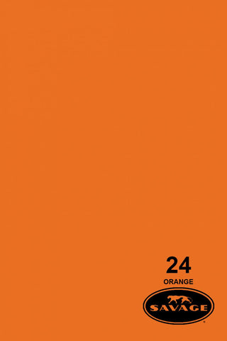 Savage Widetone Seamless Background Paper - #24 Orange, 107" x 12yd