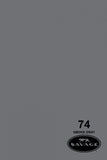 Savage Widetone Seamless Background Paper - #74 Smoke Gray, 53" x 12yd