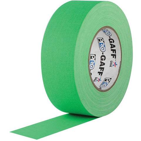 Visual Departures Gaffer Tape (Fluorescent Green, 2" x 50 Yards)