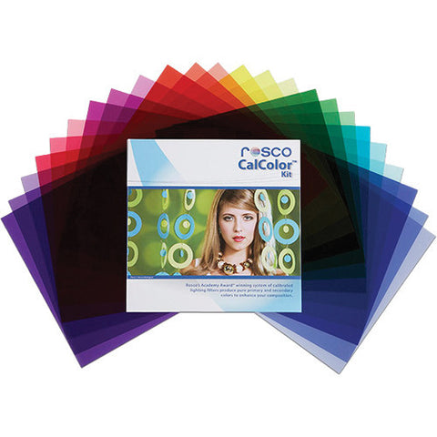 Rosco CalColor Filter Kit, 12"x12" Sheets