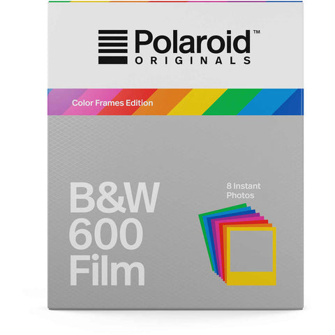 Polaroid Originals Black & White Glossy Instant Film for 600 Cameras - Color Frames
