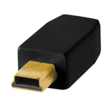 TetherPro USB 2.0 Male to Mini-B 5 pin, 1', Black