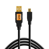 TetherPro USB 2.0 Male to Mini-B 5 pin, 6', Black