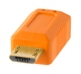 Tether Tools TetherPro USB 2.0 A Male to Micro-B 5-pin 15'  (4.6m) - Orange