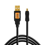 Tether Tools TetherPro USB 2.0 A to Mini-B 8 pin 15' BLK