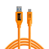 Tether Tools USB 3.0 to USB-C, 15' (4.6m) ORG