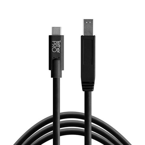 Tether Tools USB-C to 3.0 Male B, 15' (4.6m) BLK