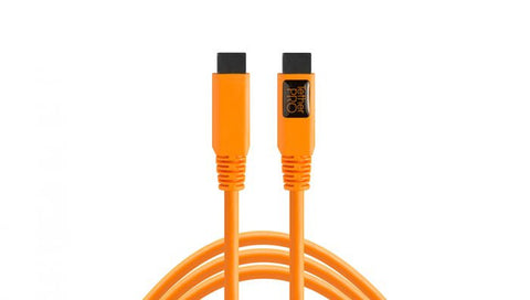 Tether Pro FireWire 800 - 9 to 9 pin 15', Orange
