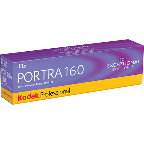 Kodak 35mm Professional Portra 160 Color Negative Film (Pro Pack 5 Rolls