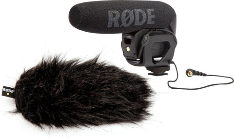 RODE VIDEOMIC PRO COMPACT SHOTGUN MIC & DEADCAT VMP WIND MUFF