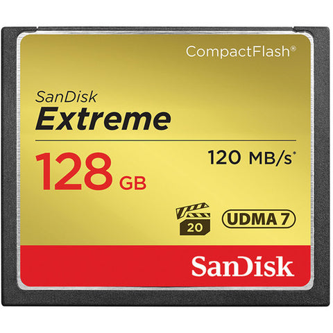 SanDisk 128GB 800x Extreme CompactFlash Memory Card (120MB/s)