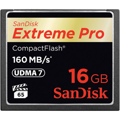 SanDisk 16GB 1000x 1067x Extreme Pro CompactFlash CF Memory Card (160M