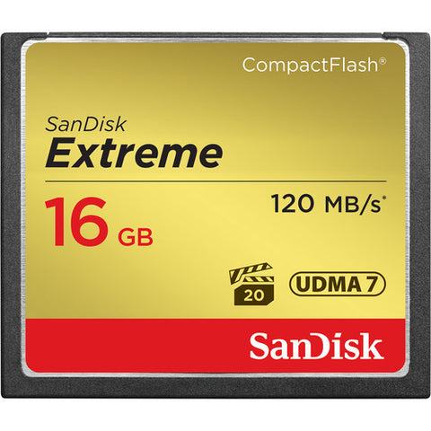 SanDisk 16GB 800x Extreme CompactFlash Memory Card (120MB/s)