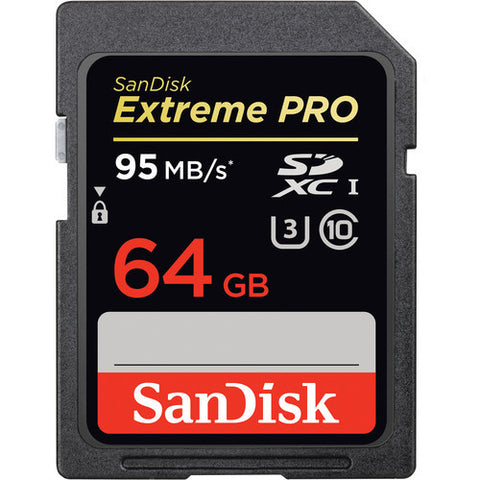 SanDisk 64GB 633x Extreme Pro UHS-I SDXC U3 Class 10 Memory Card