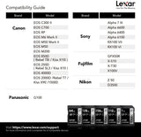Lexar Professional 1066x 256GB SDXC UHS-I Card Silver Series, Up to 160MB/s Read, for DSLR and Mirrorless Cameras (LSD1066256G-BNNNU)