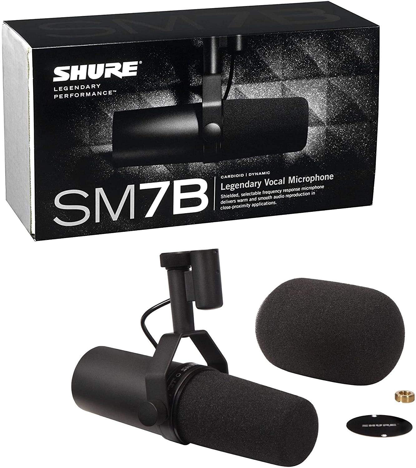 Shure SM7B Vocal Microphone with Cloud Microphones Cloudlifter CL-1 Mi ...